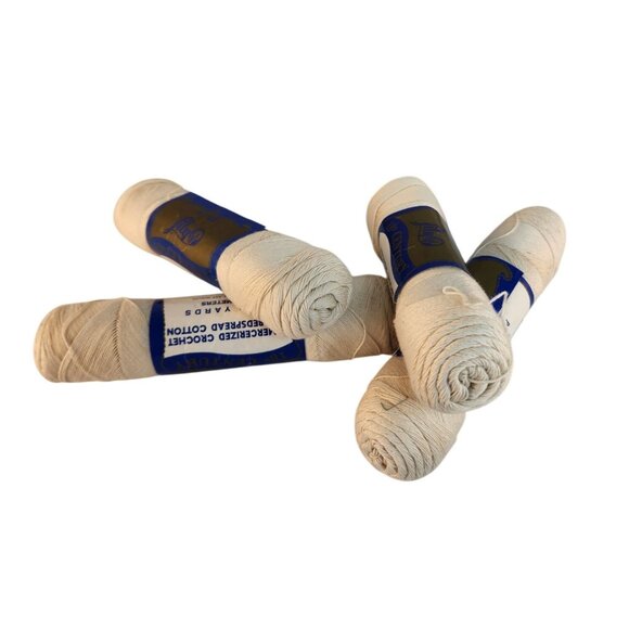 Lily 18th Century Mercerized Crochet Cotton ECRU 500 Yards 2-Pack USA Made - Picture 1 of 9
